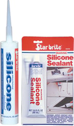 Picture of Starbrite 082121 Marine Grade Silicone Sealant White 10.3 oz