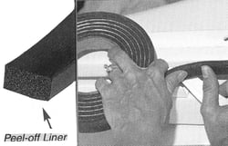 Picture of Taco Metals V30-0748B8-2 Hatch Tape 1/4 x 3/4 x 8' Marine Foam Seal