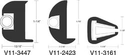Picture of Taco Metals V11-3447BKA50-1 Black Vinyl Rub Rail 50 Foot