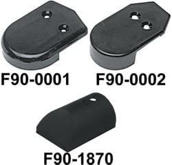 Picture of Taco Metals F90-0002BKN-1 Rub Rail End Caps Black 2-Pack
