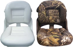 Picture of Tempress Products 56101 Fisherman Low Back Marine Helm Seat White Armless