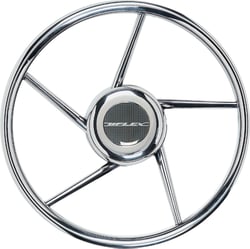 Picture of Uflex V06 Stainless Steel 5-Spoke Steering Wheel with Grip