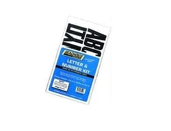 Picture of Seachoice 77111 Black Vinyl Boat Registration Number Letter Kit 148 Piece