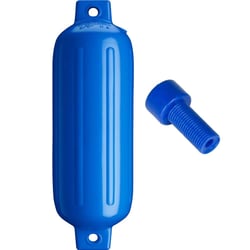 Picture of Polyform G-4-BLUE Twin Eye Boat Fender 6.5" x 22" Blue with Air Adapter