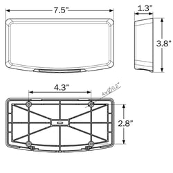 Picture of Optronics RVSTL20K LED RV Tail Light Kit - Oblong Arched Design (Pack of 2)