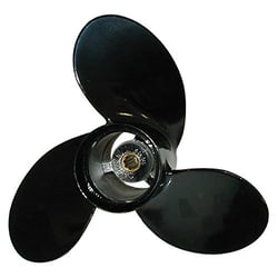Picture of Michigan Wheel 32136 Aluminum 3-Blade Propeller 10 x 9 RH Pressed Rubber Hub