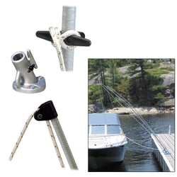 Picture of Dock Edge DE3400F Premium Mooring Whips 2-Pack for Boats up to 33 Feet