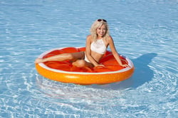 Picture of Sportsstuff 54-3007 Orange Fruit Lounger Inflatable Pool Float 62-Inch