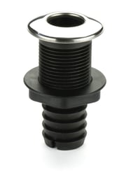 Picture of Whitecap Industries S-3803C Stainless Steel/Nylon Thru-Hull Fitting 1-1/8" Hose Barb Straight