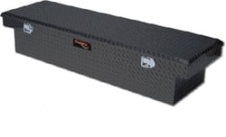 Picture of TrailFX 110702 Crossover Single Lid Truck Tool Box 69" Black Aluminum with Tray