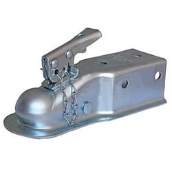 Husky Towing 87076 Straight Tongue Trailer Coupler 3" Channel 6000 lb Capacity 2" Ball — image 3