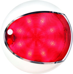 Picture of Hella 959950121 EuroLED 130 Touch Dual Color White/Red LED Dome Light White Shroud