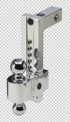 Picture of Fastway 44-00-4900 Flash 10" Adjustable Locking Ball Mount with Dual Chrome Hitch Balls
