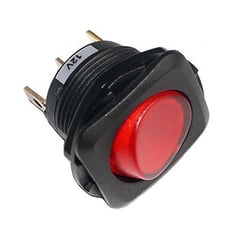 Picture of Hella H61928001 SPST Rocker Switch Incandescent Red Illuminated On/Off 12V 20A