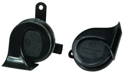 Picture of Hella 012010901 Dual Tone Horn Kit 12V Black Trumpet 113dB