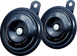 Picture of Hella 002768821 Dual Tone Disc Horn Kit 24V 113dB Universal