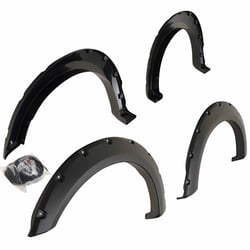 Picture of TrailFX PFFF3006T 2 In Tire Coverage Textured Black Abs Plastic Set Of 4