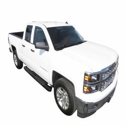 Picture of TrailFX A8252S 6 Inch Oval Bent Nerf Bars Polished Stainless Steel Rocker Panel Step Bars