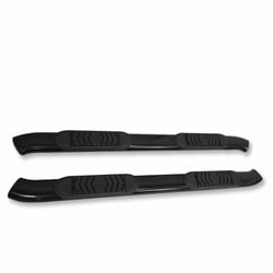 Picture of TrailFX A7086S 5 Inch Oval Bent End Side Step Bars Polished Stainless Steel