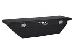 Picture of TrailFX 120633 Crossover Angled Single Lid Tool Box Matte Black 63x19.25x13.5