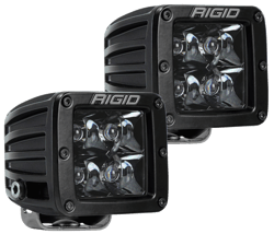 Picture of RIGID Industries 202213BLK D-Series Pro Midnight Edition Spot LED Pod Lights Pair
