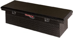 Picture of TrailFX 120632 Crossover Truck Toolbox Angled Single Lid 63 Inch Black Aluminum