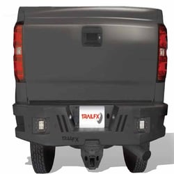 Picture of TrailFX RHDB006TI Rear Heavy Duty Bumper Black Titanium Powder Coated Steel