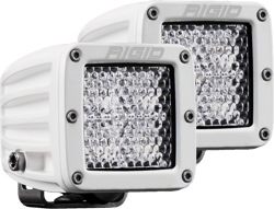 Picture of RIGID Industries 602513 D-Series Pro Flood Diffused LED Light Pair White