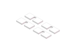 Picture of Husky Towing 31419 1/4 Inch Base Rail Spacer Kit for Fifth Wheel Hitches