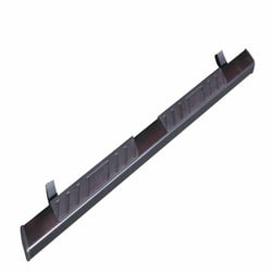 Picture of TrailFX A4015B 4-Inch Trapezoidal Side Steps with Step Pads - Powder Coated Black Steel