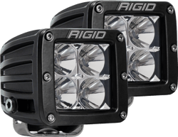 Picture of RIGID Industries 202113 D-Series PRO LED Light Pod Pair Flood Beam Surface Mount