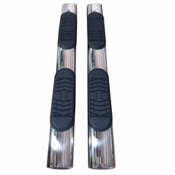Picture of TrailFX A7088B 5 Inch Oval Nerf Bars with Step Pads Black Powder Coated Steel