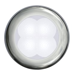 Picture of Hella 980501521 LED Courtesy Interior Light Round White Polished Stainless Steel