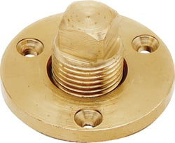 Picture of SeaSense 50032282 Garboard Drain Plug Kit - Brass 1/2" NPT
