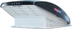 Picture of MaxxAir 0006401K MaxxFan Deluxe 4-Speed RV Roof Vent with Built-In Rain Shield - Smoke