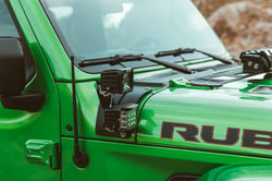 Picture of RIGID Industries 41657 Jeep Wrangler JL Cowl Mount Short Extension Standoff Kit Pair