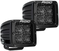 RIGID Industries 202513BLK D-Series Pro Midnight Edition Spot Diffused LED Lights Surface Mount Pair — image 3