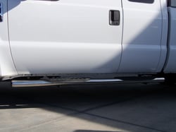 Picture of TrailFX A7016S 5 Inch Oval Straight Nerf Bars Polished Stainless Steel