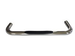 Picture of TrailFX A0042S 3 Inch Round Stainless Steel Side Step Bars Rocker Panel Mount