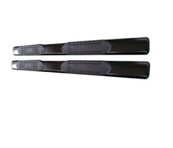 Picture of TrailFX A8244B 6 Inch Oval Straight Side Step Bar Powder Coated Black Steel