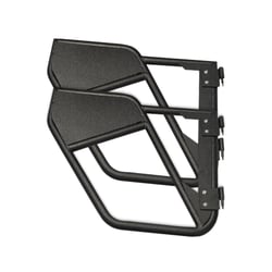 Picture of TrailFX J051RD Tubular Full Doors Jeep Wrangler JK Rear Black Steel Set of 2