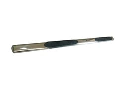 Picture of TrailFX 2930314041 4 Inch Oval Straight Side Steps Polished Stainless Steel Rocker Panel Mount