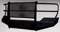 Picture of TrailFX FX3002 Front Replacement Bumper with Integrated Grille Guard Black Steel