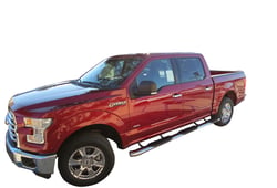 Picture of TrailFX A7056S 5 Inch Oval Straight Polished Stainless Steel Nerf Bar Step Bar