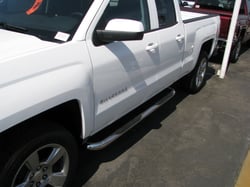 Picture of TrailFX A0030S 3 Inch Round Bent Stainless Steel Side Steps