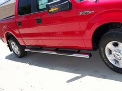 Picture of TrailFX A7013S 5 Inch Oval Polished Stainless Steel Side Steps