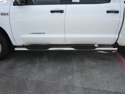 Picture of TrailFX A7011S 5 Inch Oval Straight Side Step Bar Stainless Steel