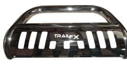 Picture of TrailFX 1312124001 Polished Stainless Steel 3 Inch Bull Bar with Skid Plate