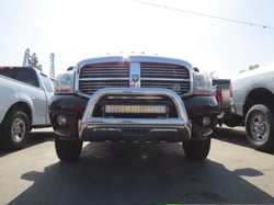 Picture of TrailFX B1506S Polished Stainless Steel Bull Bar 3.5 Inch Diameter with Skid Plate