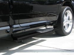 Picture of TrailFX A7040B 5 Inch Oval Black Powder Coated Steel Step Bars